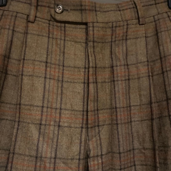 Hiltl 100% Virgin Wool Plaid Dress Pants Men’s Size 34/38- 29inch inseam - Picture 4 of 9